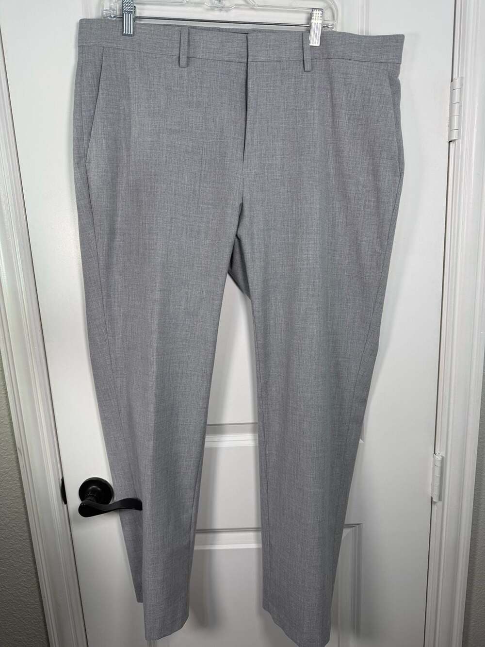 J.M. Haggar Men's Slim Fit Gray Dress Pants Size 38x30